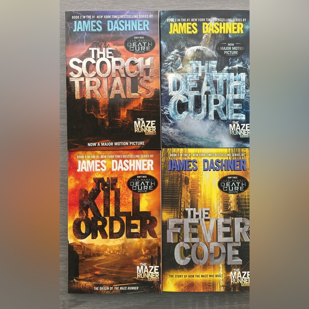 The Maze Runner Series set of 4 books
